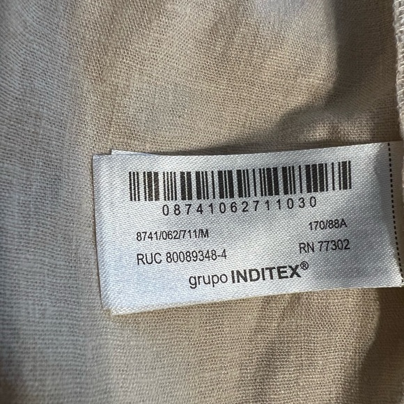 Zara Strapless Beige Dress - Picture 7 of 9